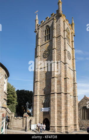 St Ia's Church St Ives, Cornwall, Großbritannien (St Ives Parish Church.) Stockfoto