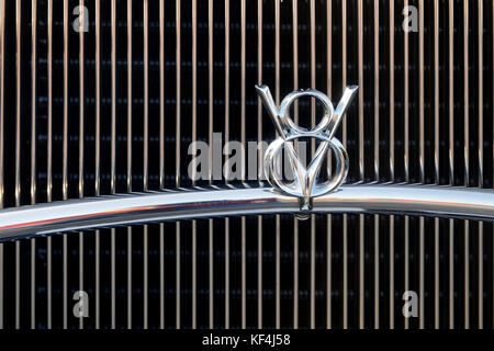 Montreal, Kanada, 14. Mai 2012. close-up eines Ford Roadster 1932 v8-Emblem. Credit: mario Beauregard/alamy live neue Stockfoto