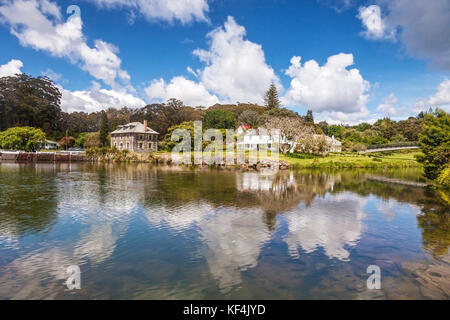 Das älteste Gebäude aus Stein, die Stone Store in Kerikeri, Bucht der Inseln. Kerikeri in Northland ist eine der ältesten europäischen Siedlungen in Stockfoto