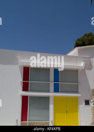 Die bunten Sert Studio in der Joan Miro Stiftung Hauptsitz und Pilar, Palma de Mallorca, Balearen, Spanien konzipiert Stockfoto