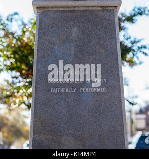 Alexandria, Virginia. Appomattox Statue zu Alexandria's Bürgerkrieg Helden, errichtet 1889. Bildhauer M. Casper Buberl Stockfoto