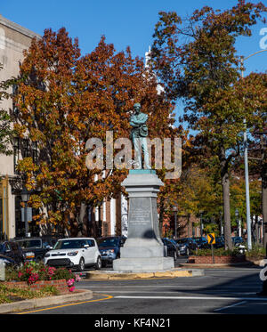 Alexandria, Virginia. Appomattox Statue zu Alexandria's Bürgerkrieg Helden. Stockfoto