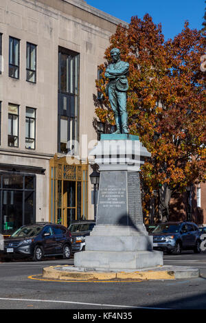 Alexandria, Virginia. Appomattox Statue zu Alexandria's Bürgerkrieg Helden. Stockfoto