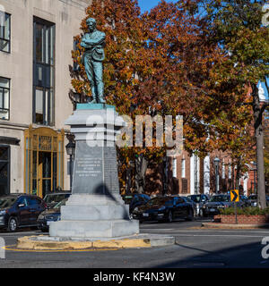 Alexandria, Virginia. Appomattox Statue zu Alexandria's Bürgerkrieg Helden. Stockfoto