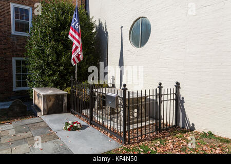 Alexandria, Virginia. Grabmal des Unbekannten Soldaten der amerikanischen revolutionären Krieg. Stockfoto