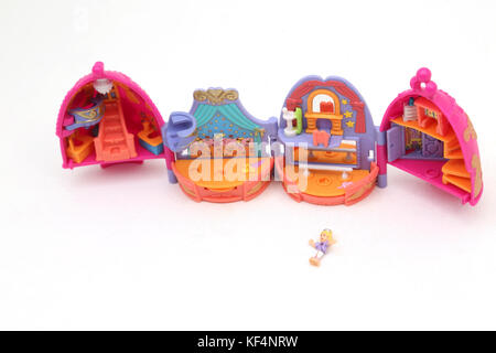 Jahrgang 1990's Toy Polly Pocket Funkeln Ballerina Stockfoto