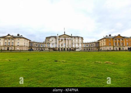 Der Norden vor Kedleston Hall, Kedleston, Derbyshire, England, Großbritannien Stockfoto