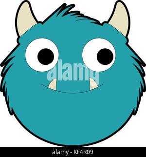 Männliche furry Monster Charakter Stock Vektor