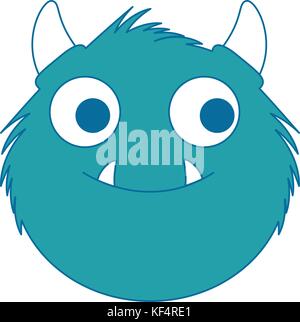 Männliche furry Monster Charakter Stock Vektor