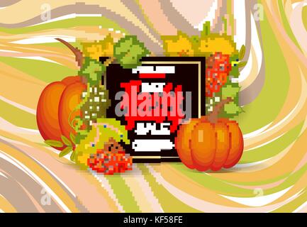 Thanksgiving Day verkauf Design. handzeichnung Vector Illustration. Stock Vektor