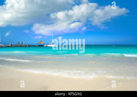 Cancun Playa Tortugas Strand in der Hotelzone von Mexiko Stockfoto