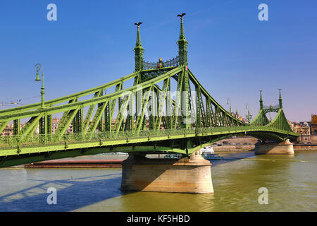 Die Brücke der Freiheit, aka der Brücke über die Donau in Budapest, Ungarn Stockfoto