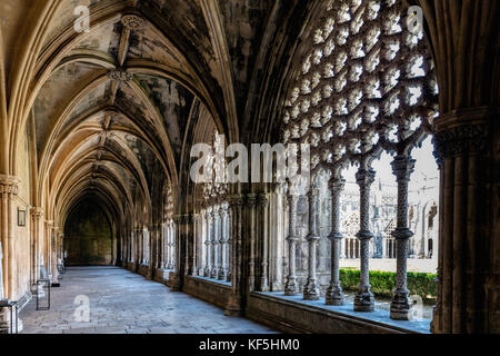 King John ich Klöster des Kloster von Batalha, ein Paradebeispiel für die portugiesischen gotischen Architektur, Weltkulturerbe der UNESCO Stockfoto