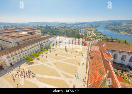 Universität Coimbra Antenne Stockfoto