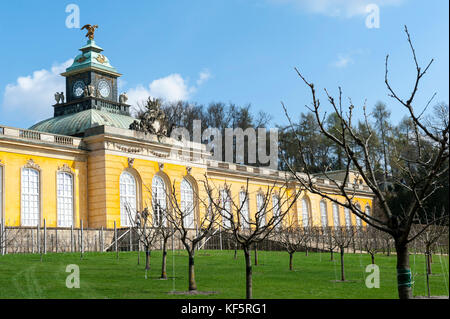 Neuen Kammern im Park Sanssouci, Potsdam, Brandenburg, Deutschland, Europa Stockfoto