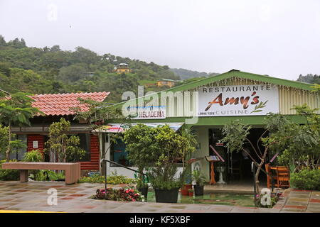 Amy's Küche, Santa Elena (Monteverde), Provinz Puntarenas, Costa Rica, Mittelamerika Stockfoto