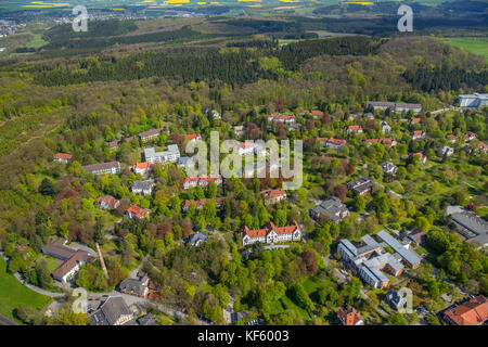 LWL-Klinik, Warstein, Sauerland, Nordrhein-Westfalen, Deutschland, Europa, Luftaufnahme, Luftaufnahme, Luftaufnahme, Luftaufnahme, Nordrhein-Wes Stockfoto