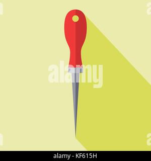 Scharfe ahle Werkzeug Stock Vektor