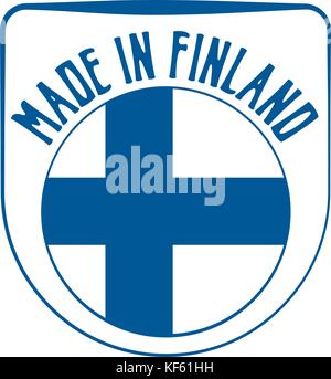 In Finnland Zeichen zu Stock Vektor