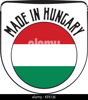 In Ungarn Stempel gemacht Stock Vektor