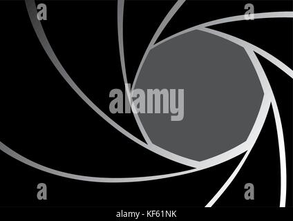 Kameraobjektiv Irisblende Hintergrund Stock Vektor
