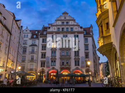 Orlando-Haus am Platzl in München Stockfoto