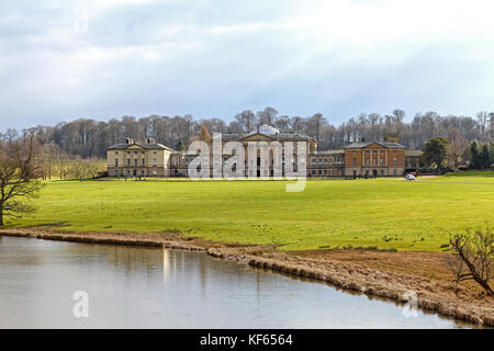 Der Norden vor Kedleston Hall, Kedleston, Derbyshire, England, Großbritannien Stockfoto