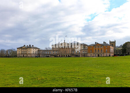 Der Norden vor Kedleston Hall, Kedleston, Derbyshire, England, Großbritannien Stockfoto