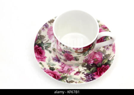 Leonardo Sammlung China Tasse und Untertasse mit floralem Design Stockfoto