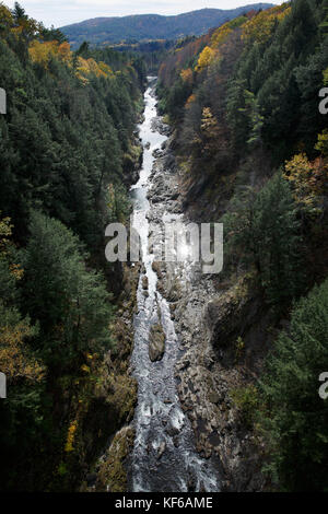 Herbst Herbst Laub, Quechee Gorge, Vermont Stockfoto