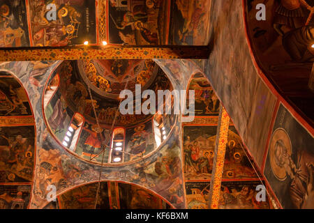 Kloster varlaam Interieur in Meteora, Griechenland Stockfoto