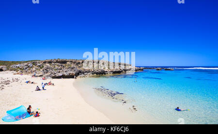 Little Salmon Bay auf Rottnest Island, Perth, Western Australia Stockfoto