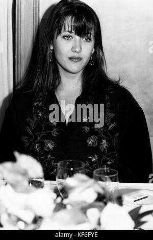 Die französische Schauspielerin Sophie Marceau besucht drücken Sie Mittagessen, Lyon, Frankreich Stockfoto