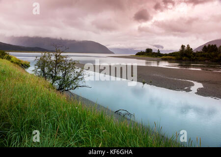 Usa, Alaska, Dhaka, die Landschaft im Inneren der Alaska Wildlife Conservation Centre Stockfoto