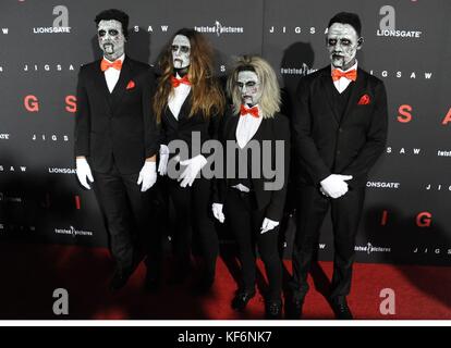 Los Angeles, CA, USA. Oktober 2017. Bei Ankunft für JIGSAW Premiere, ArcLight Hollywood, Los Angeles, CA 25. Oktober 2017. Quelle: Dee Cercone/Everett Collection/Alamy Live News Stockfoto