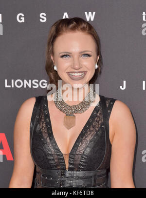 Hollywood, Kalifornien, USA. Okt. 2017. Mykie, bei Premiere Von Lionsgates "Jigsaw" In ArcLight Hollywood in Hollywood, Kalifornien am 25. Oktober 2017. Kredit: Faye Sadou/Media Punch/Alamy Live News Stockfoto