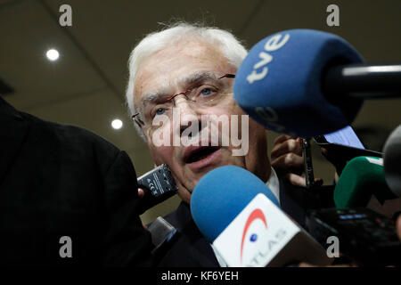 Madrid, Spanien. 26 Okt, 2017. Ferran Mascarell ist nicht erlaubt eine spezielle Sitzung zu sprechen die 155 Artikel in Katalonien im spanischen Senat in Madrid, am Donnerstag, 26, Oktober 2017. Credit: Gtres Información más Comuniación auf Linie, S.L./Alamy leben Nachrichten Stockfoto