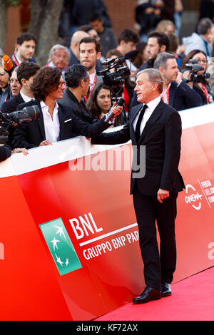 Rom, Italien. 26 Okt, 2017. Rom Kino Fest 2017. Rome Film Festival. Red Carpet Christoph Waltz. Bild: Christoph Waltz. Der österreichische Schauspieler Christoph Waltz auf dem roten Teppich an der 12 Rom Film Festival Walts war der Protagonist vieler erfolgreicher Filme. Credit: Polifoto/Alamy leben Nachrichten Stockfoto