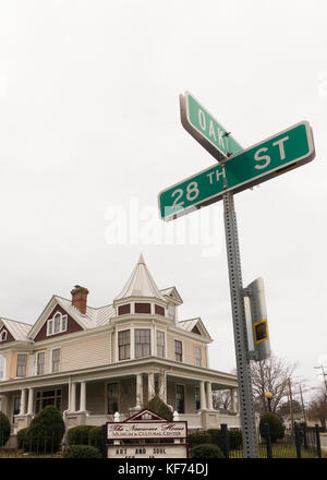 Newsome House Newport News, Virginia Stockfoto