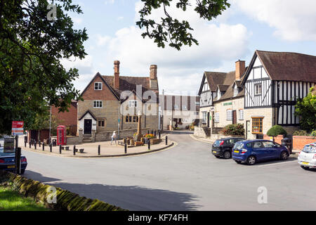 Marktplatz, High Street, Henley-in-arden, Warwickshire, England, Vereinigtes Königreich Stockfoto