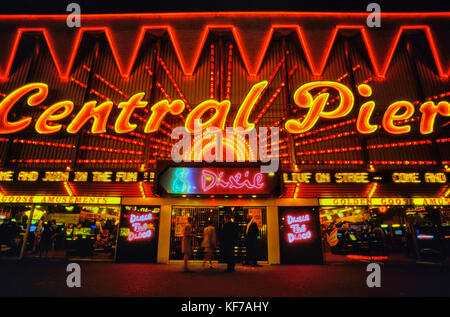 Central Pier in Blackpool, Lancashire, England, Großbritannien Stockfoto