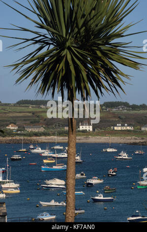 Hugh Town Harbour, St Marys, Isles of Scilly, Cornwall, England, Großbritannien Stockfoto