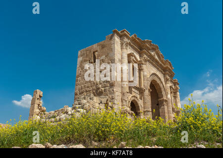 Hadrian's Arch of Triumph Ruine jerash Jordanien Naher Osten Stockfoto