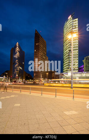 Forum - Turm, kollhoff - Turm, bahntower, Potsdamer Platz, Berlin, Deutschland, Europa Stockfoto