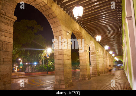 Merida city arcade Bögen von Yucatan in Mexiko Stockfoto