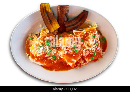 Motulenos Eier Frühstück von Mexiko in Riviera Maya Stockfoto