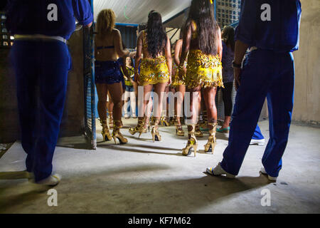 Brasilien, Rio de Janiero, Samba Schule Präsentation, Unidos Da Tijuca Stockfoto