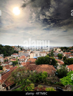 Brasilien, Rio de Janiero, die Aussicht außerhalb des Hotel Santa Teresa Stockfoto