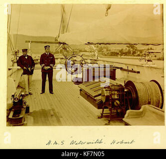 HMS Waterwitch Hobart 1895 Stockfoto