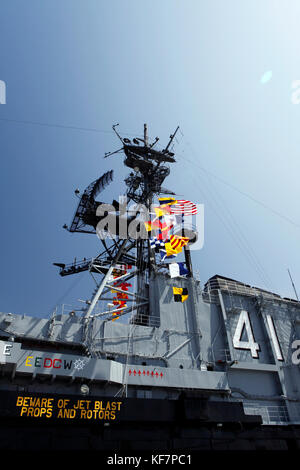 USA, Kalifornien, San Diego, Teile der historischen Naval Aircraft Carrier in der USS Midway Museum Stockfoto